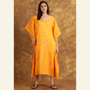 Mango Cotton Voile Kaftan Dress