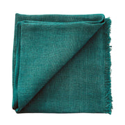 Emerald Green Handwoven Linen Classic Scarf