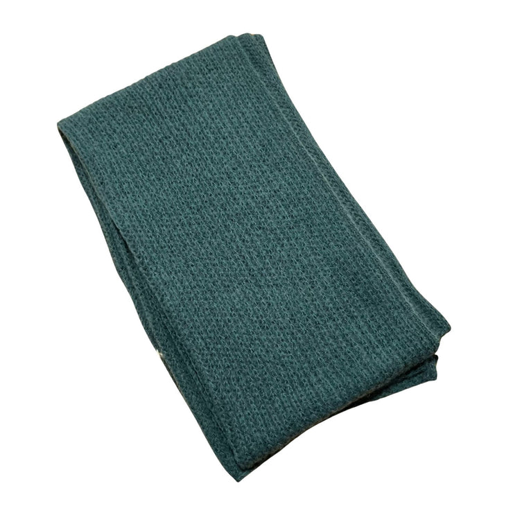 Myrtle Green Soft Handmade Alpaca Scarf