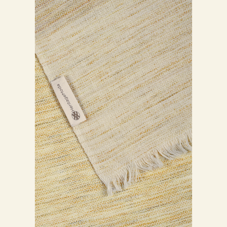 Handwoven Wool Scarf – Naturally Dyed with Marigold Flowers