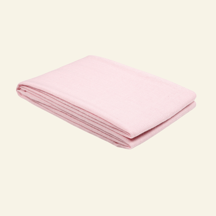 Handwoven Wool-Silk Scarf – Soft Pink Luxury Accessory