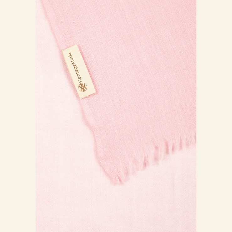 Handwoven Wool-Silk Scarf – Soft Pink Luxury Accessory