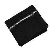 Handknit Soft Black Alpaca Scarf