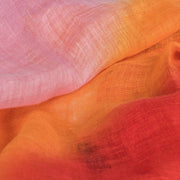 Orange Pink Ombré Linen Scarf - HeritageModa
