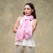 Soft Pink Cashmere Scarf - HeritageModa