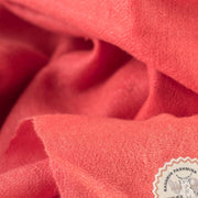 Coral Pink Certified Cashmere Scarf - HeritageModa