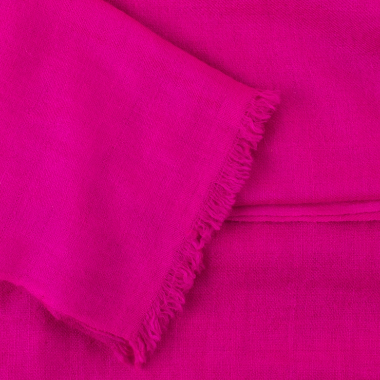 Fuchsia Pink Cashmere Scarf - HeritageModa